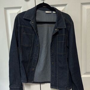 Halogen denim lightweight coat